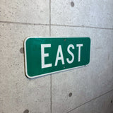 道路看板　【EAST】　ロードサイン　実物標識　小