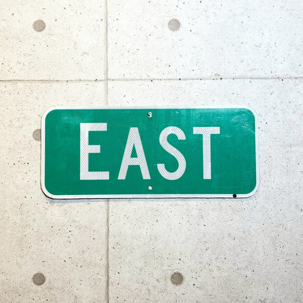 道路看板　【EAST】　ロードサイン　実物標識　小
