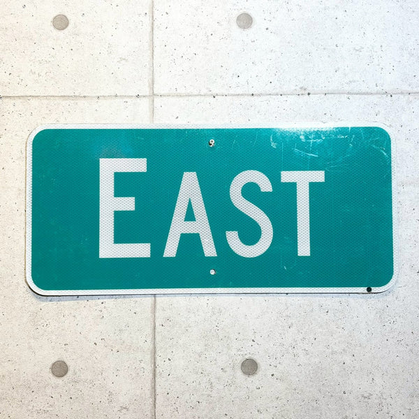 道路看板　【EAST】　ロードサイン　実物標識　中