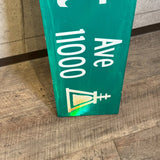 道路看板　【Collett Ave 11000】　ロードサイン　実物標識