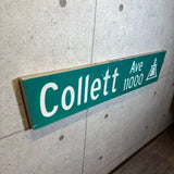 道路看板　【Collett Ave 11000】　ロードサイン　実物標識