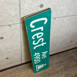 道路看板　【Crest Ave 4900】　ロードサイン　実物標識