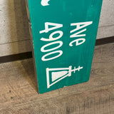 道路看板　【Crest Ave 4900】　ロードサイン　実物標識
