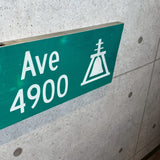 道路看板　【Crest Ave 4900】　ロードサイン　実物標識