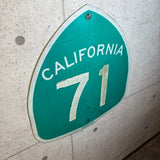 道路標識　【CALIFORNIA　71 】　ロードサイン　ヴィンテージ看板