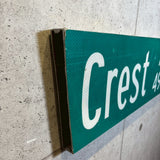 道路看板　【Crest Ave 4900】　ロードサイン　実物標識