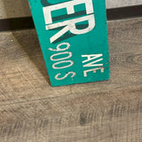 道路看板　【CHESTER AVE 900S】　ロードサイン　実物標識