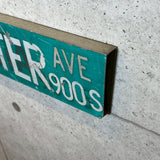 道路看板　【CHESTER AVE 900S】　ロードサイン　実物標識