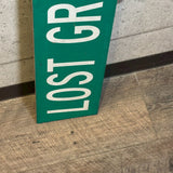 道路看板　【LOST GROVE RD 9400】　ロードサイン　実物標識