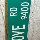 道路看板　【LOST GROVE RD 9400】　ロードサイン　実物標識