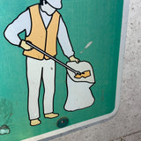 アメリカントラフィックサイン　【ゴミ拾い】　道路看板