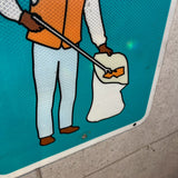 アメリカントラフィックサイン　【ゴミ拾い】　道路看板