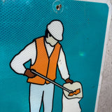 アメリカントラフィックサイン　【ゴミ拾い】　道路看板