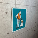 アメリカントラフィックサイン　【ゴミ拾い】　道路看板