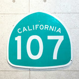 道路標識　【CALIFORNIA　107】　ロードサイン　ヴィンテージ看板