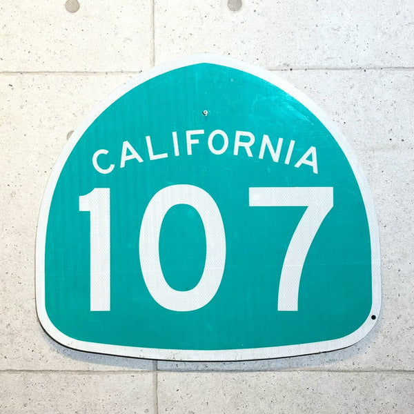 道路標識　【CALIFORNIA　107】　ロードサイン　ヴィンテージ看板