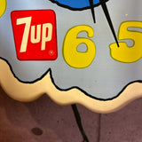 電飾クロック　【7UP（セブンアップ 】　ミッドセンチュリーインテリア　ヴィンテージ時計