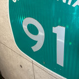 道路標識　【CALIFORNIA　91】　ロードサイン　ヴィンテージ看板