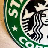 プラスチック看板　【 Starbucks（スターバックス） 】　ウォールサイン