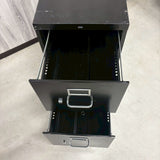 ファイルキャビネット　スチール製　2段キャビネット