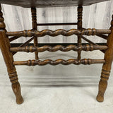 ウィンザーチェア　【H.W. HULL＆SONS】　木製チェア　彫刻　　アメリカ製　1980年