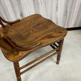 ウィンザーチェア　【H.W. HULL＆SONS】　木製チェア　彫刻　　アメリカ製　1980年