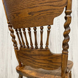 ウィンザーチェア　【H.W. HULL＆SONS】　木製チェア　彫刻　　アメリカ製　1980年