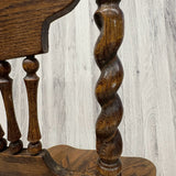 ウィンザーチェア　【H.W. HULL＆SONS】　木製チェア　彫刻　　アメリカ製　1980年