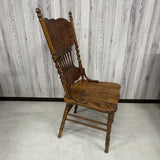 ウィンザーチェア　【H.W. HULL＆SONS】　木製チェア　彫刻　　アメリカ製　1980年