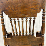 ウィンザーチェア　【H.W. HULL＆SONS】　木製チェア　彫刻　　アメリカ製　1980年