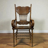 ウィンザーチェア　【H.W. HULL＆SONS】　木製チェア　彫刻　　アメリカ製　1980年