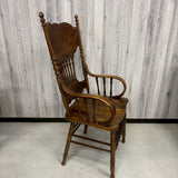 ウィンザーチェア　【H.W. HULL＆SONS】　木製チェア　彫刻　　アメリカ製　1980年