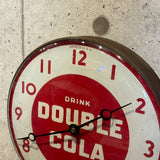 ヴィンテージクロック　【Double Cola(ダブルコーラ)】　壁掛け時計