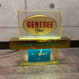 ライトサイン付きクロック　【 Genesee Beer（ジェネシービール）﻿】　ヴィンテージクロック　卓上時計