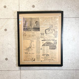 額装ヴィンテージ新聞　【 Daily Republican Eagle（デイリー・リパブリカン・イーグル） 】　1949年発行　ヴィンテージポスター