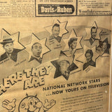 額装ヴィンテージ新聞　【 Minneapolis Morning Tribune(ミネアポリス・モーニング・トリビューン)】　1950年発行　ヴィンテージポスター