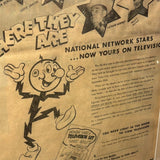 額装ヴィンテージ新聞　【 Minneapolis Morning Tribune(ミネアポリス・モーニング・トリビューン)】　1950年発行　ヴィンテージポスター