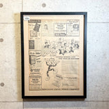 額装ヴィンテージ新聞　【 Minneapolis Morning Tribune(ミネアポリス・モーニング・トリビューン)】　1950年発行　ヴィンテージポスター