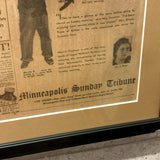 額装ヴィンテージ新聞　【 Minneapolis Sunday Tribune(ミネアポリス・サンデー・トリビューン)】　1949年発行　ヴィンテージポスター