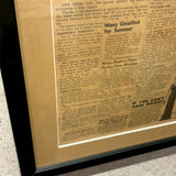 額装ヴィンテージ新聞　【 Minneapolis Sunday Tribune(ミネアポリス・サンデー・トリビューン)】　1949年発行　ヴィンテージポスター