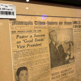 額装ヴィンテージ新聞　【 Minneapolis Sunday Tribune(ミネアポリス・サンデー・トリビューン)】　1949年発行　ヴィンテージポスター