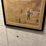 額装ヴィンテージ新聞　【 Minneapolis Sunday Tribune(ミネアポリス・サンデー・トリビューン)】　1949年発行　ヴィンテージポスター