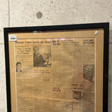 額装ヴィンテージ新聞　【 Minneapolis Sunday Tribune(ミネアポリス・サンデー・トリビューン)】　1949年発行　ヴィンテージポスター