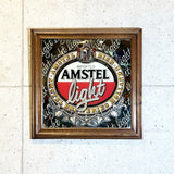 パブミラー　【Amstel（アムステル）】　ヴィンテージミラー
