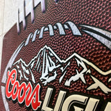 ヴィンテージ看板　【Coors（クアーズ）】　スチールサイン　NFL