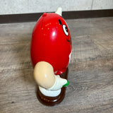 ヴィンテージディスペンサー　【M&M's】　キャンディディスペンサー　フィギュア　クラシックデザイン　レッド