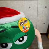 ぬいぐるみ【M&M's】　キャラクタードール　ビッグサイズ　クリスマスデザイン