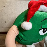 ぬいぐるみ【M&M's】　キャラクタードール　ビッグサイズ　クリスマスデザイン