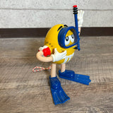 ラジオ　【M&M's】　キャラクターラジオ　フィギュア　ダイビングデザイン　イエロー