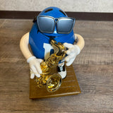 ディスペンサー　【M&M's】　キャンディディスペンサー　フィギュア　サックスデザイン　ブルー